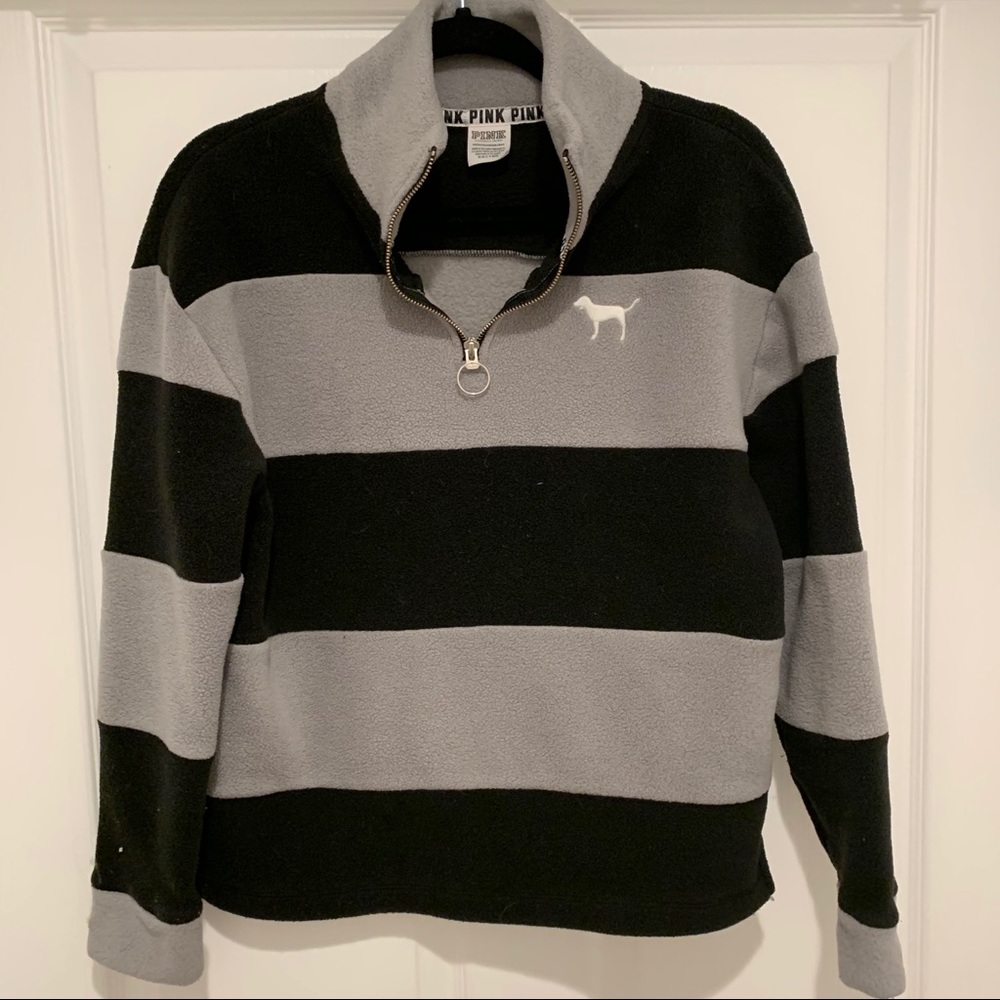 Pink quarter zip